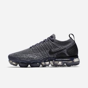 Nike Air VaporMax Flyknit 2 Women Shoes Dark Gray Black